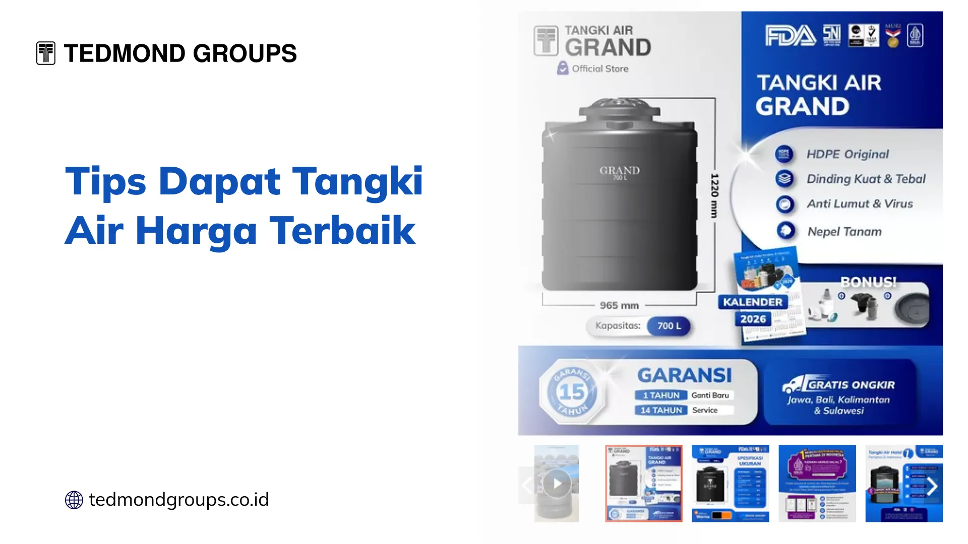 Tips Dapat Tangki Air Harga Terbaik