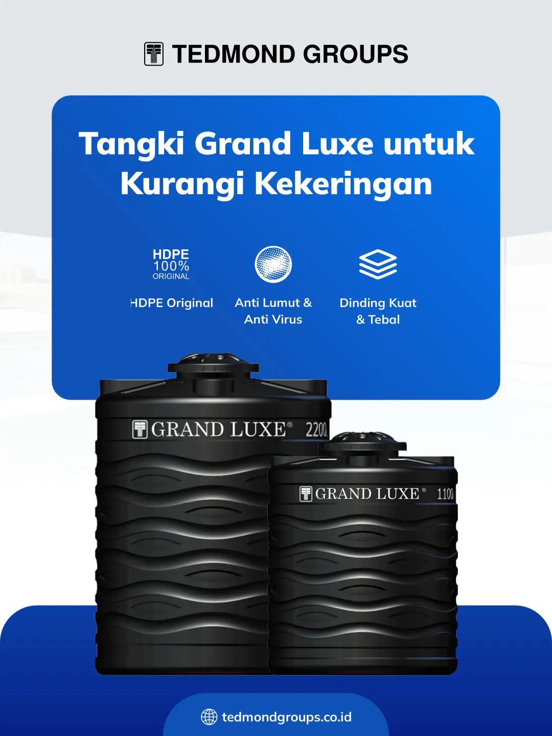 Tangki Grand Luxe untuk Kurangi Kekeringan
