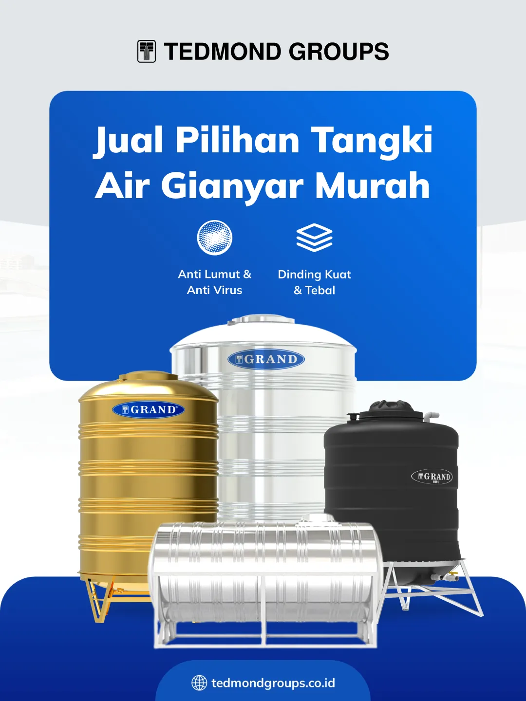 Jual Pilihan Tangki Air Gianyar Murah