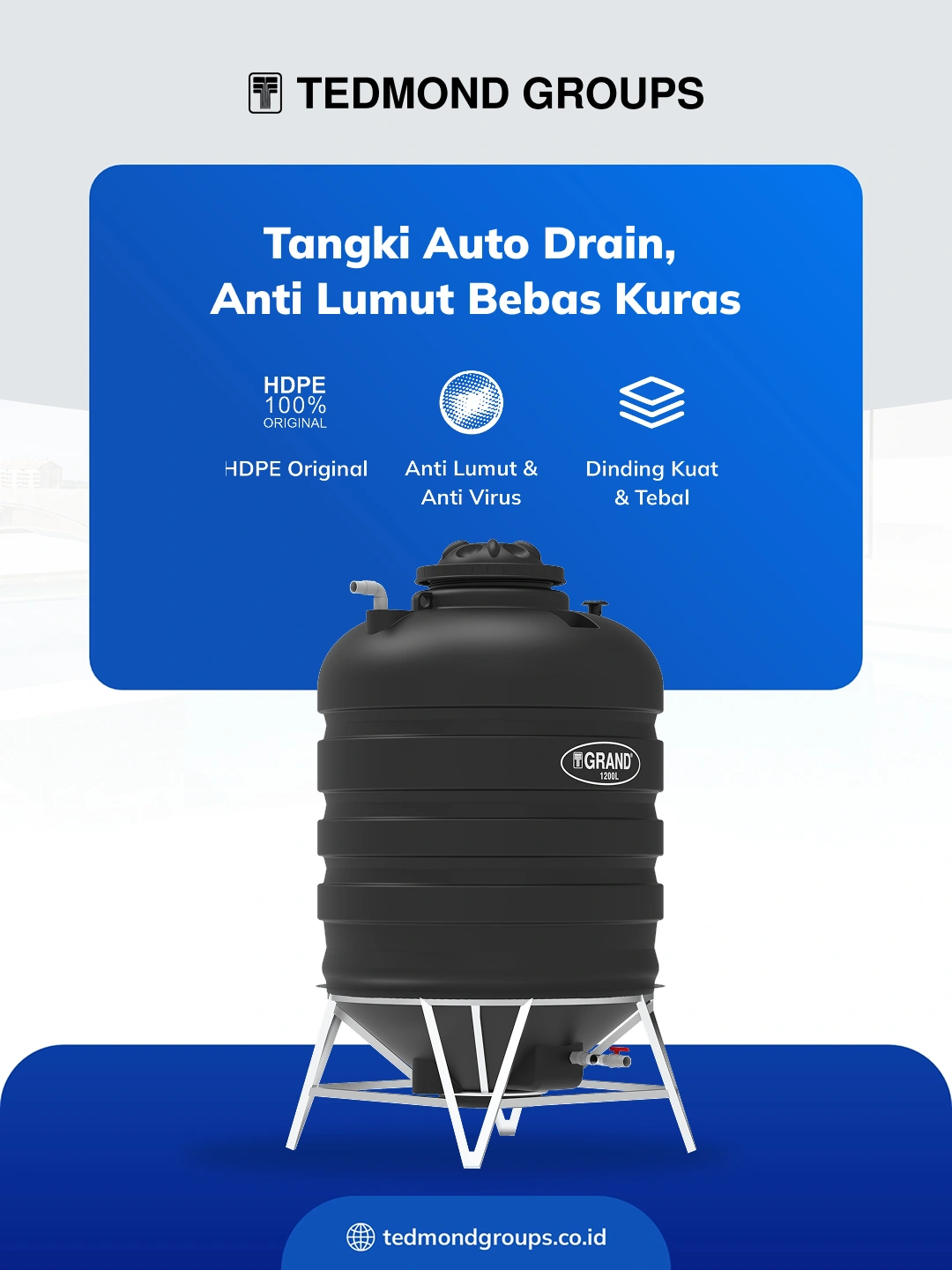Tangki Auto Drain, Anti Lumut Bebas Kuras