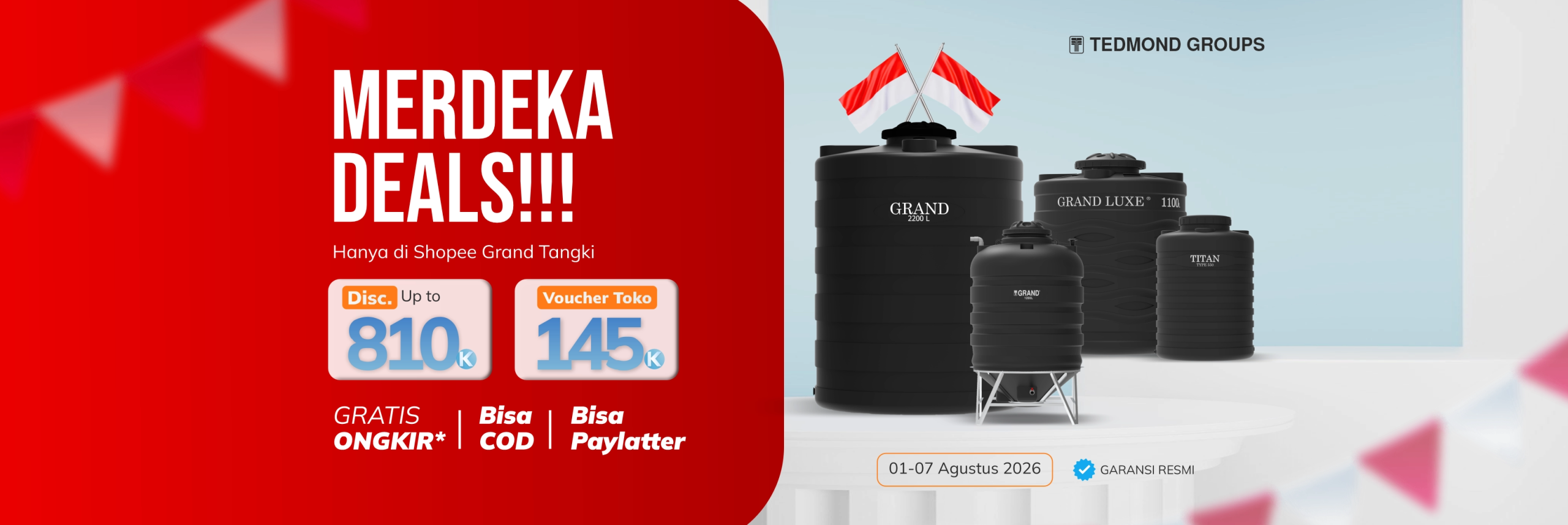 1. Promo Agustus Official Surabaya Shopee