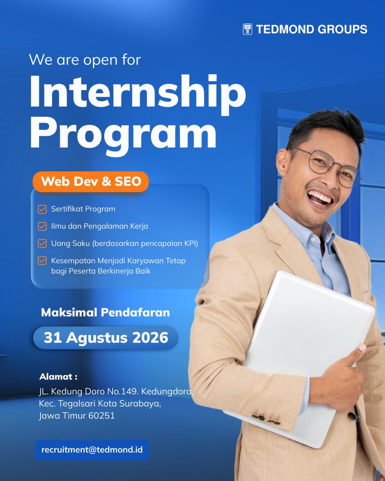 Program Intership Tedmond Web Dev & SEO