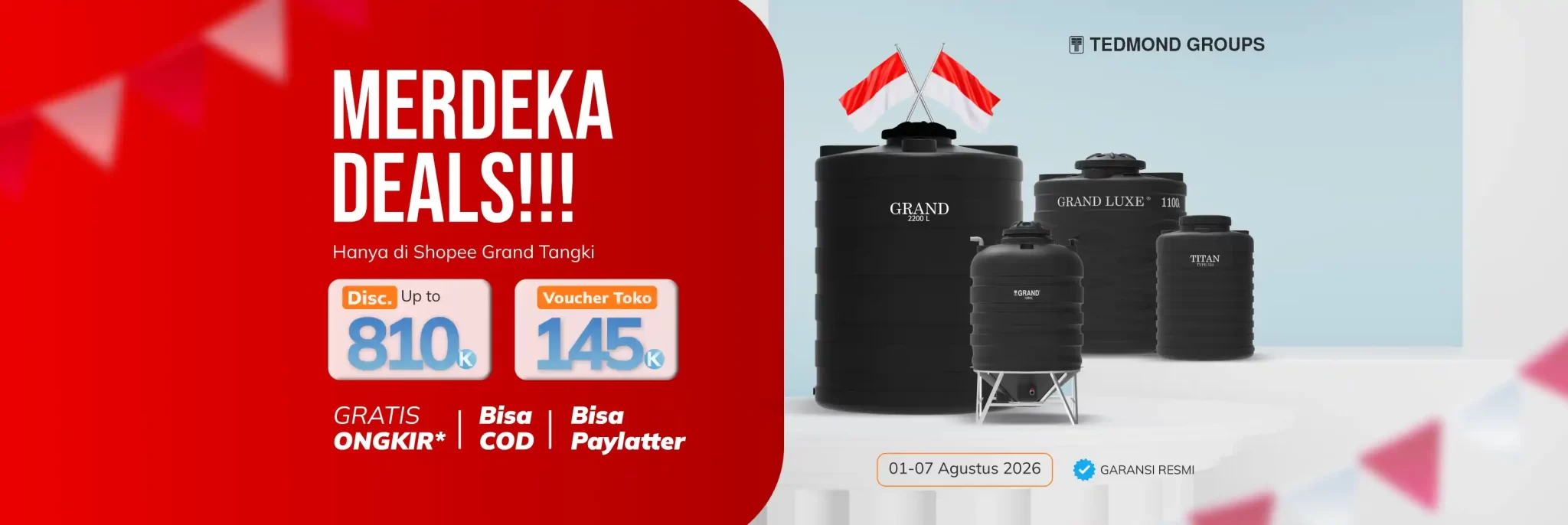 1. Promo Agustus Official Surabaya Shopee