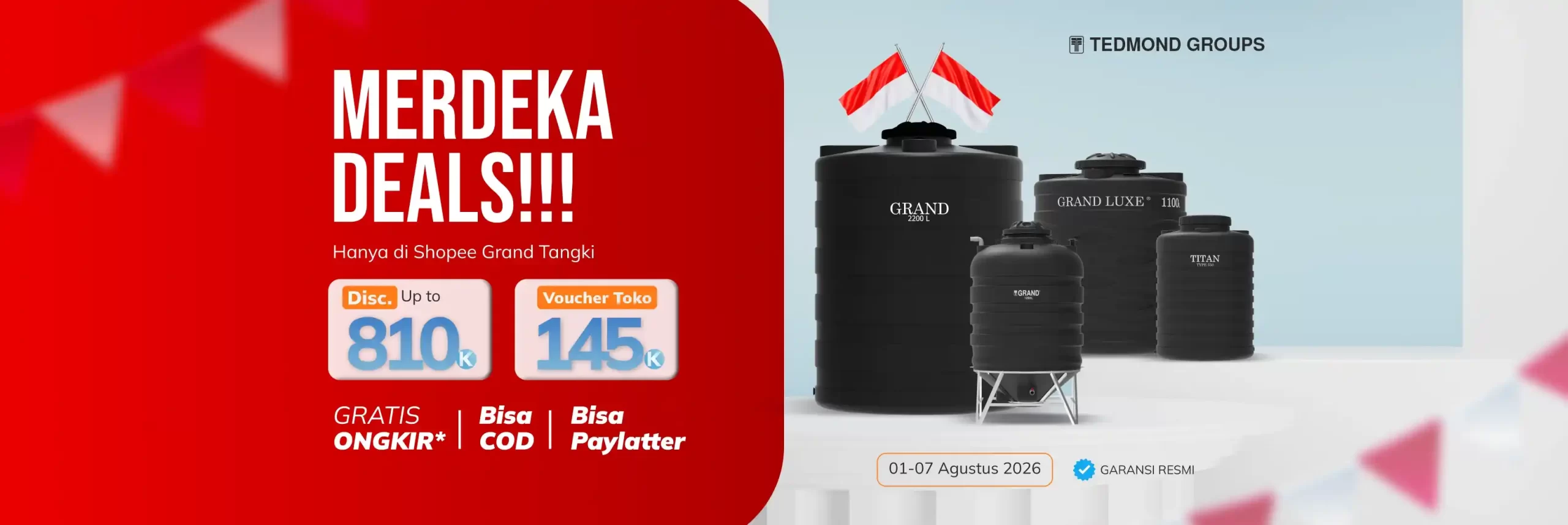 1. Promo Agustus Official Surabaya Shopee