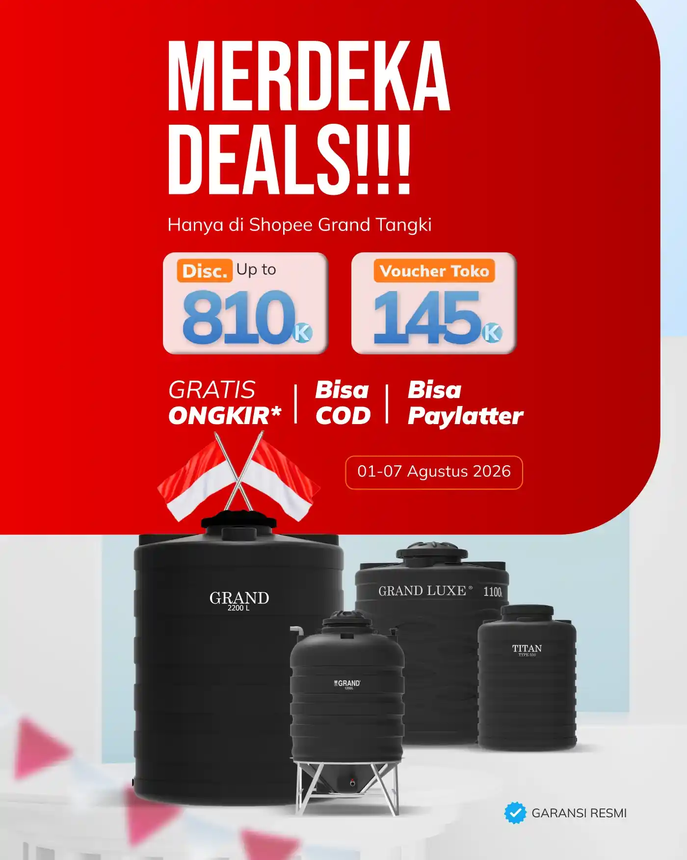 1. Promo Agustus Official Surabaya Shopee Mobile