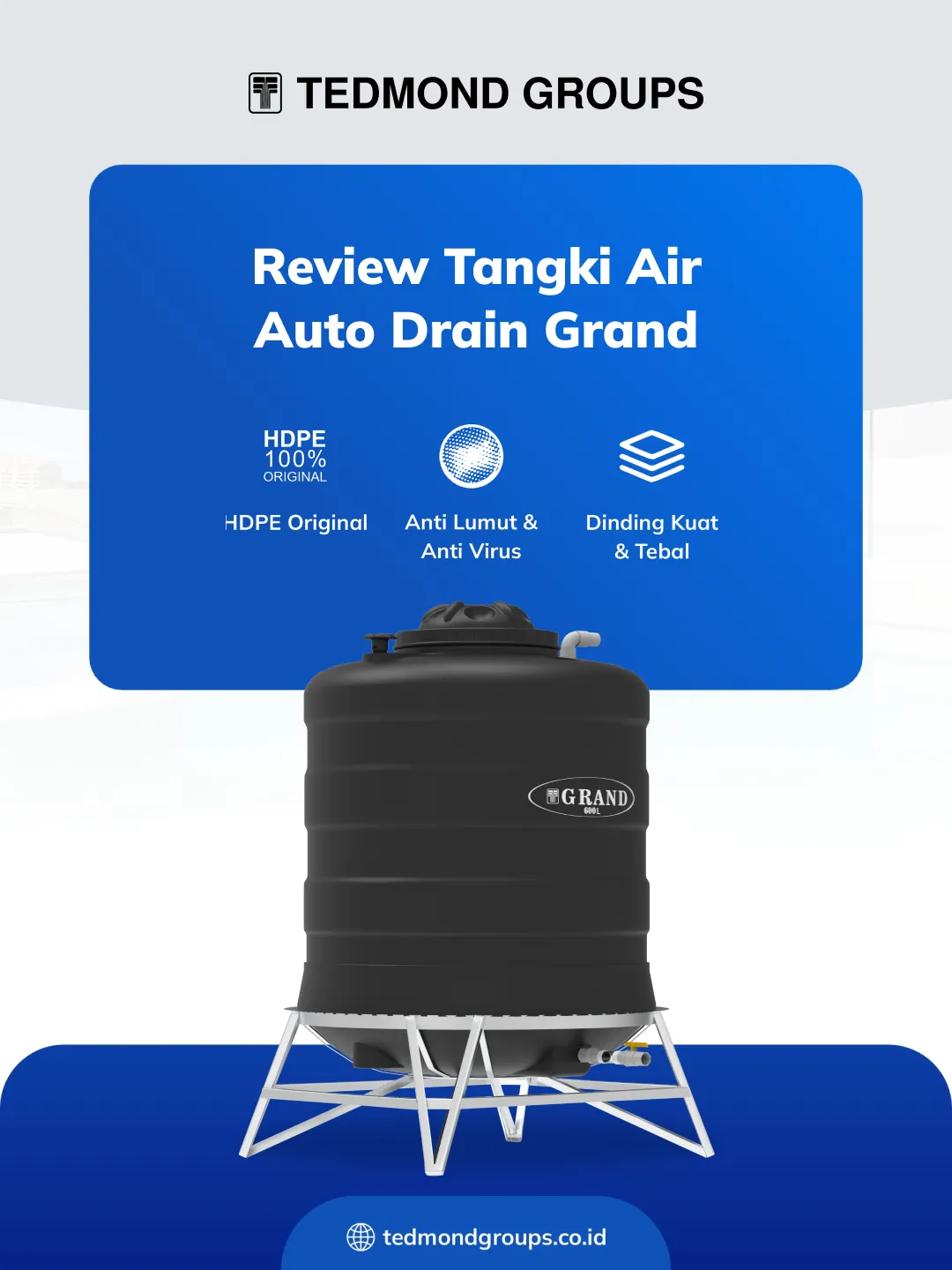 Review Tangki Air Auto Drain Grand