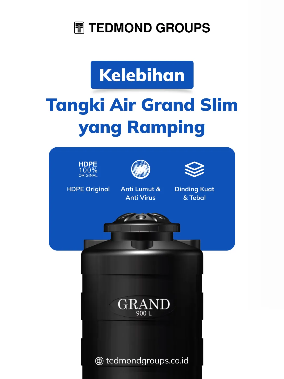 Kelebihan Tangki Air Grand Slim yang Ramping
