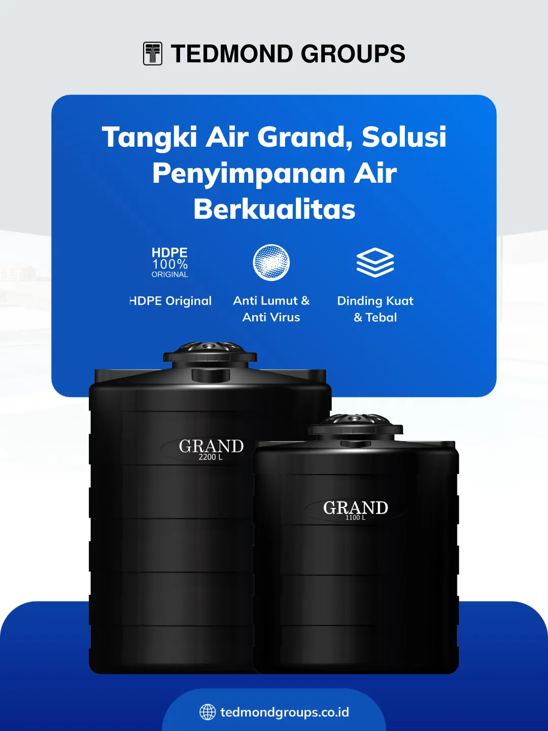 Tangki air grand solusi penyimpanan air berkualitas 1x