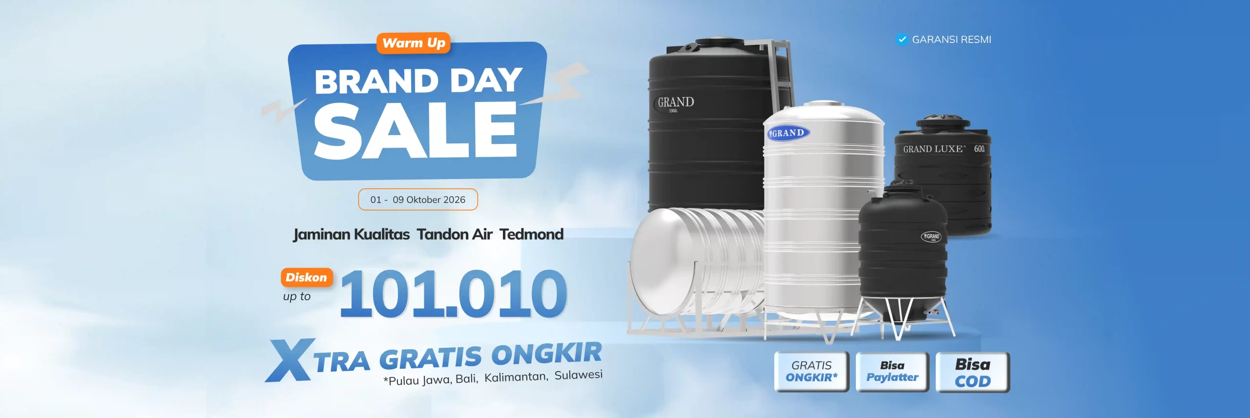 1 promo oktober official shopee web