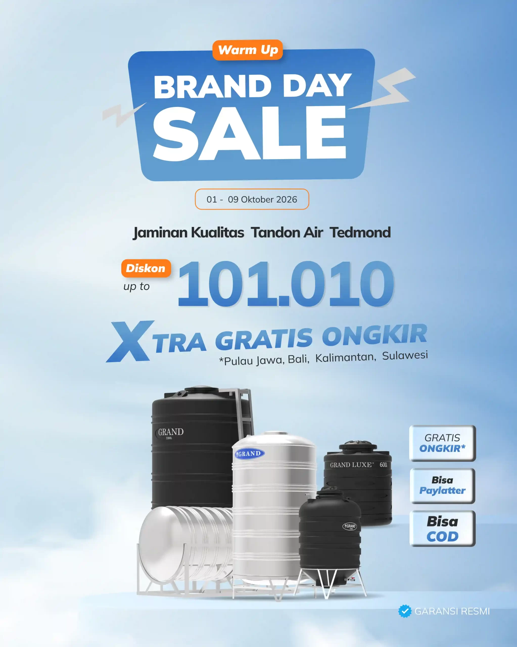 1 promo oktober official shopee mobile