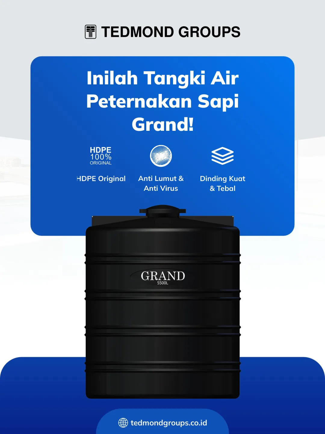 Inilah Tangki Air Peternakan Sapi Grand!