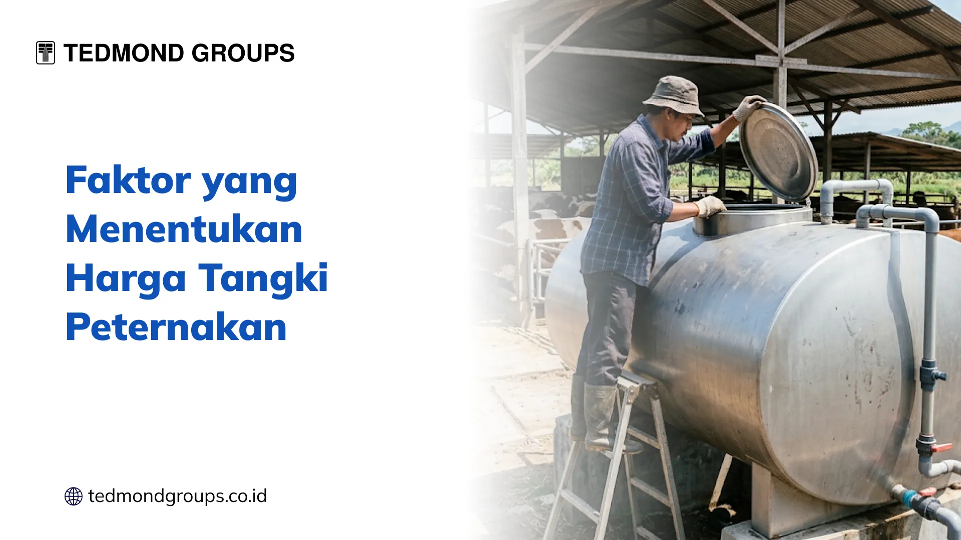Faktor yang menentukan harga tangki peternakan