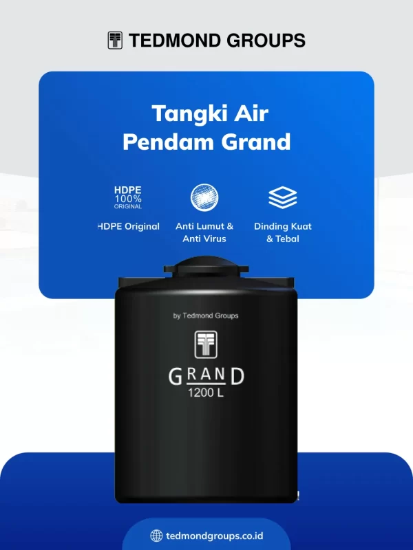 Tangki Air Pendam Grand untuk Penyimpanan Air di Rumah