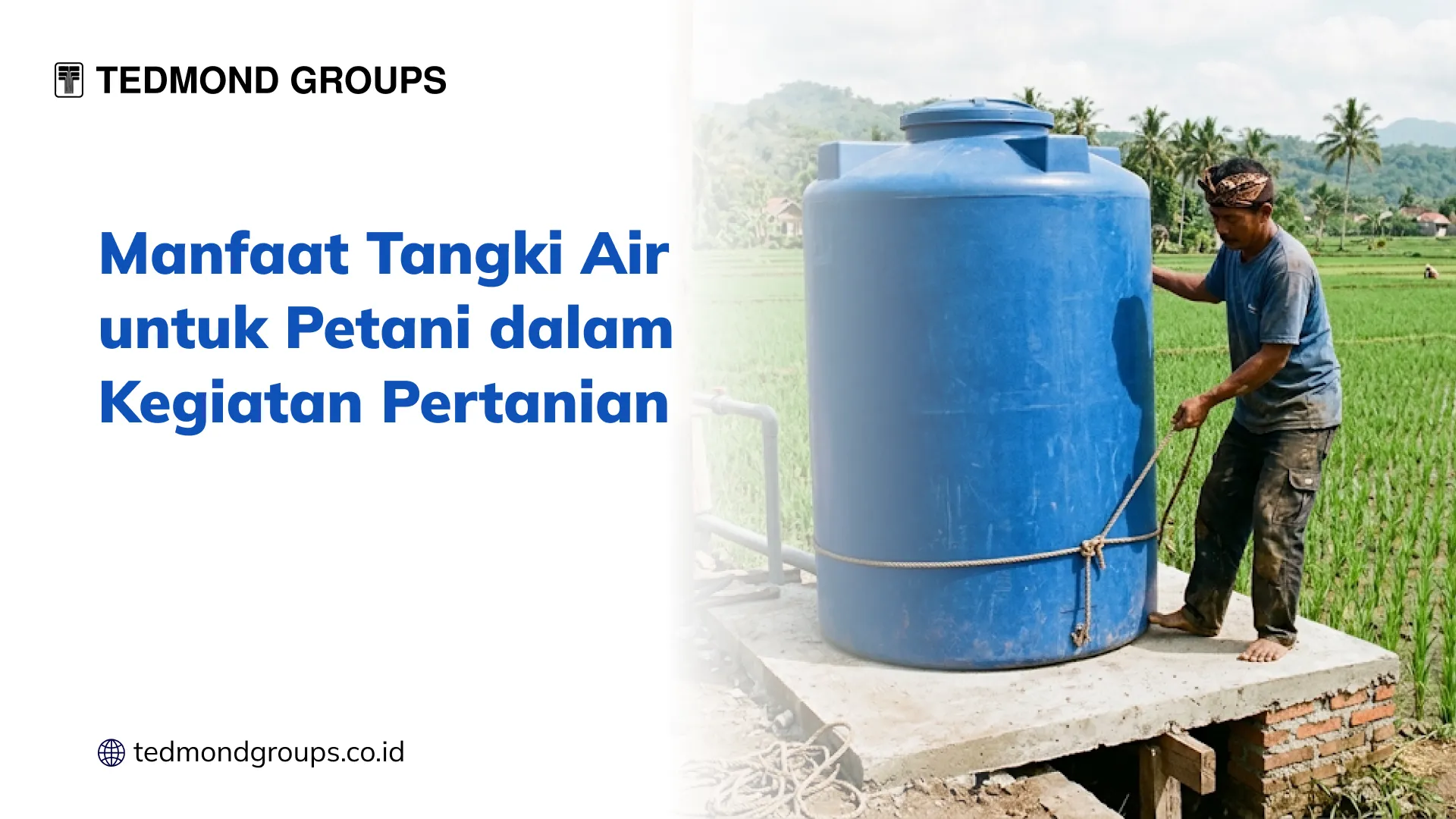 Manfaat tangki air untuk petani dalam kegiatan pertanian 1x