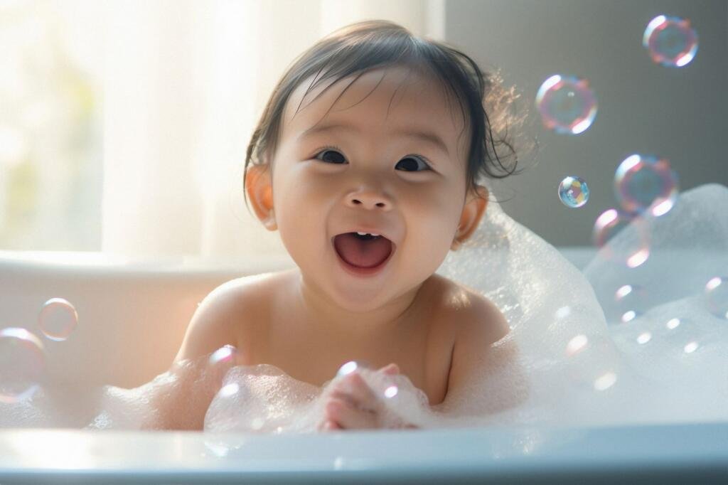 Tips Mandi Bayi & Balita: Body Wash Aman & Kulit Tetap Lembap