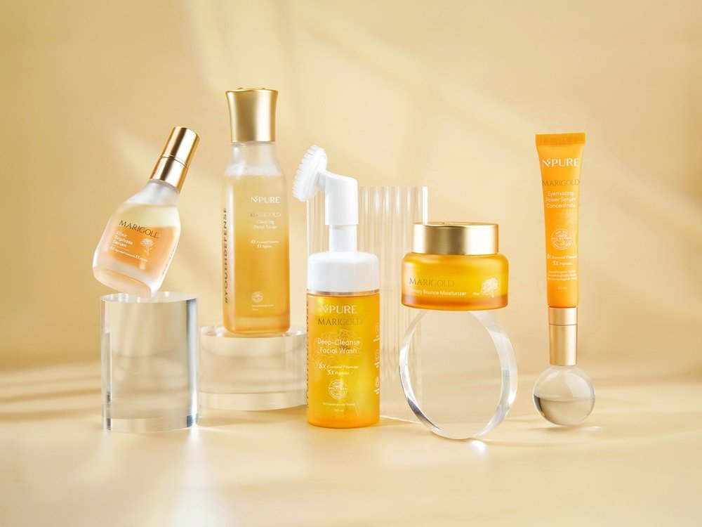 NPURE Marigold Anti-Aging Serum untuk Membantu Merawat Tanda Penuaan Dini