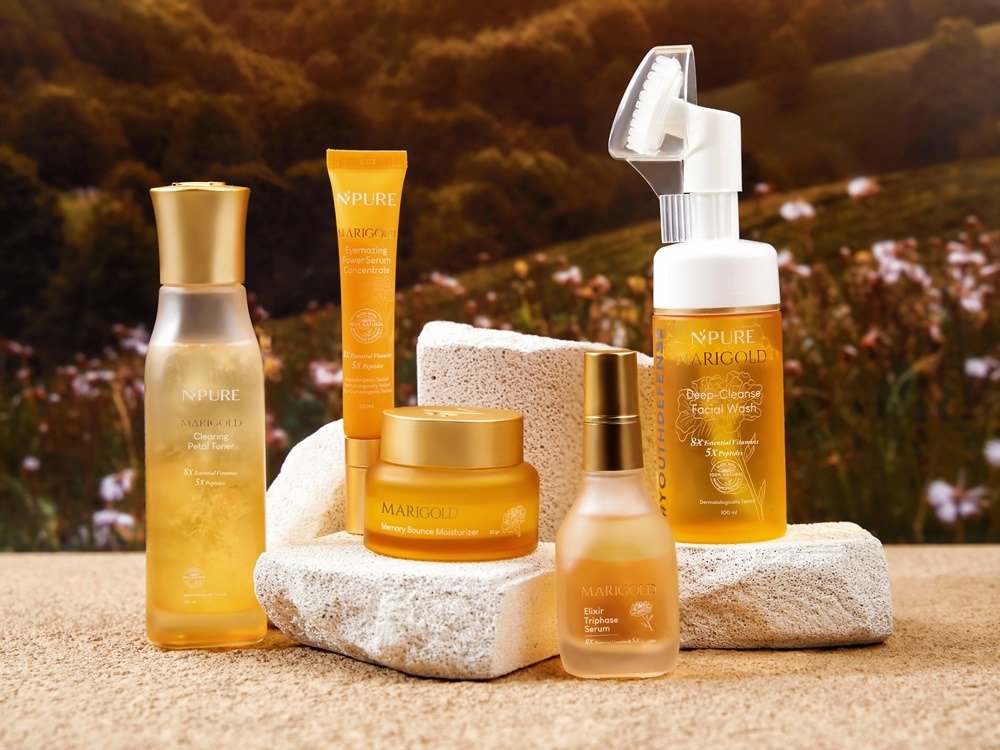 NPURE Marigold Youth Defense Hydrating Toner untuk Menjaga Keseimbangan Kulit