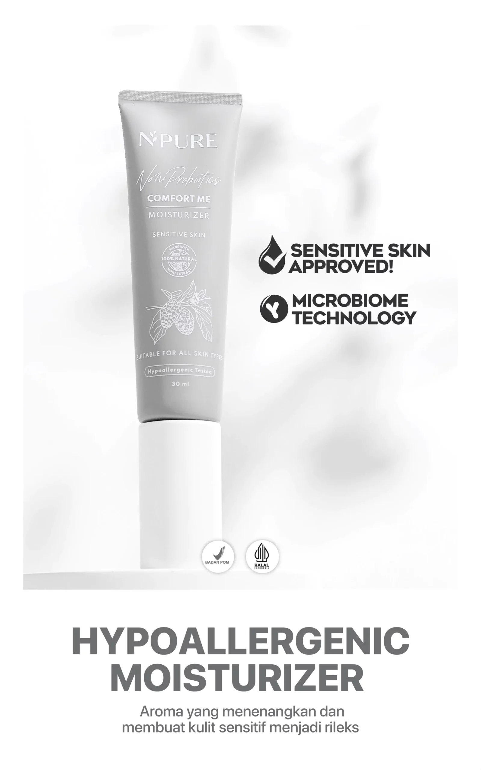 NPURE Noni Comfort Me Moisturizer untuk Kulit Sensitif