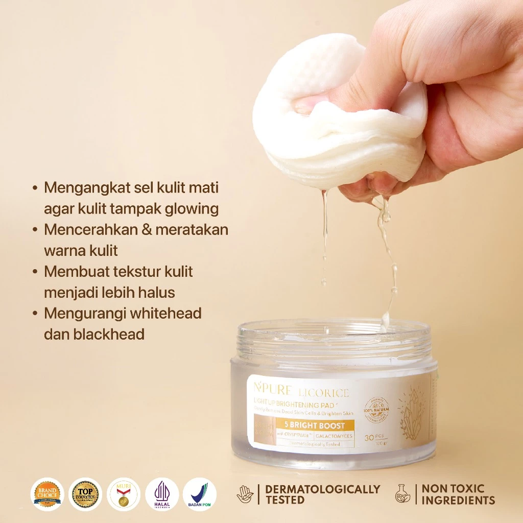 NPURE Licorice Light Up Brightening Pad 8
