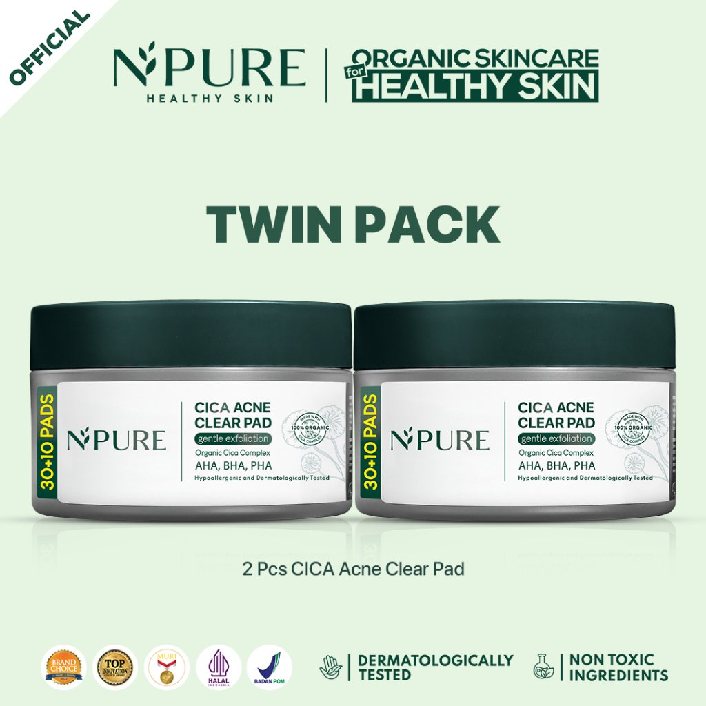 NPURE Gentle Exfoliation Pad Acne Clear Pad Cica 40 Pads 10