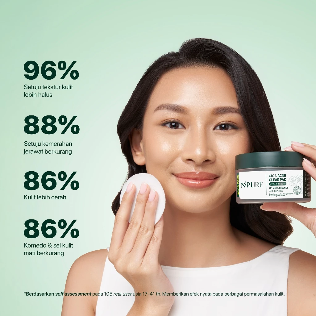 NPURE Gentle Exfoliation Pad Acne Clear Pad Cica 40 Pads 5