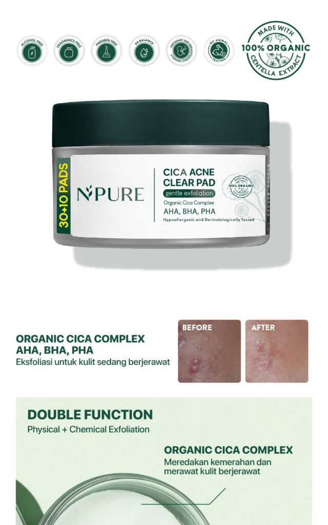 NPURE Cica Acne Exfoliating Pad