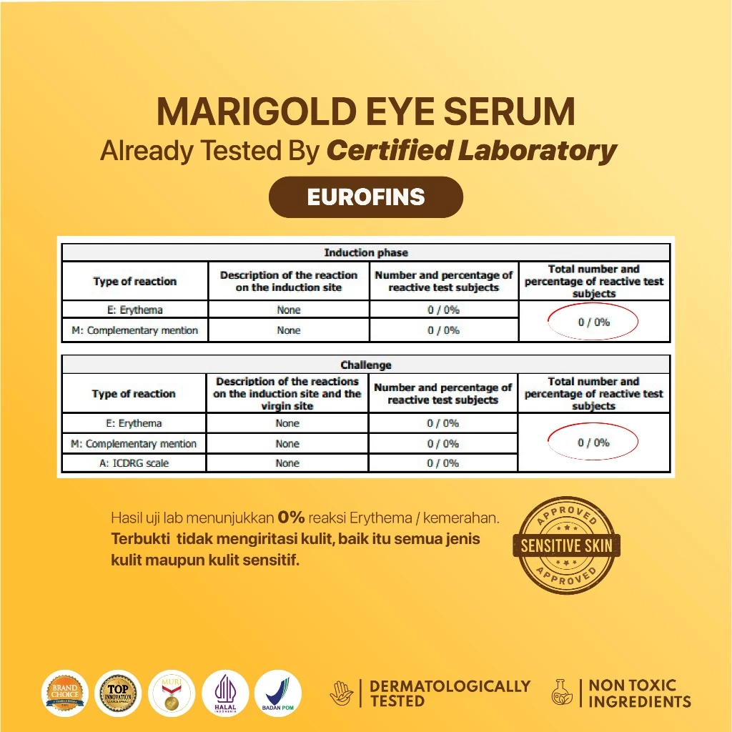 NPURE Marigold Eye Serum untuk Mata Panda Kerutan dan Kantong Mata 4
