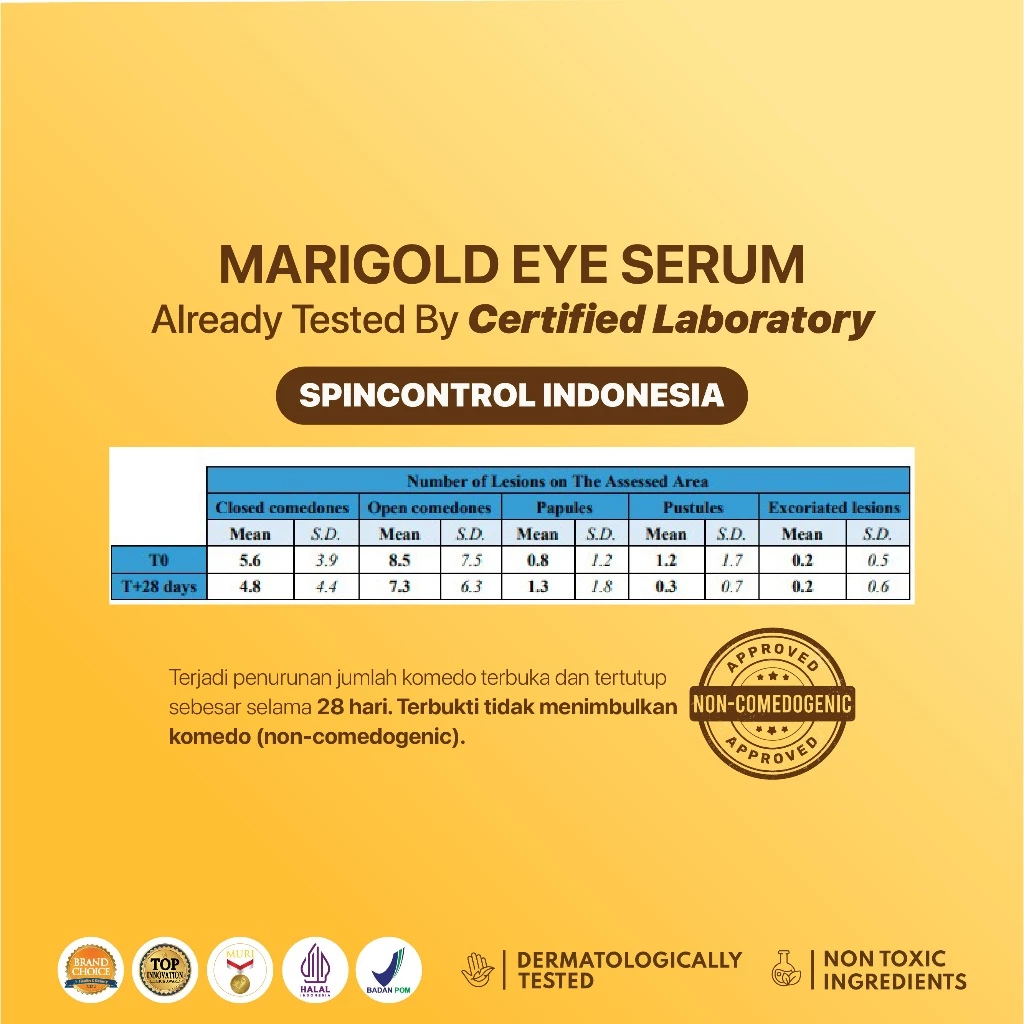 NPURE Marigold Eye Serum untuk Mata Panda Kerutan dan Kantong Mata 5