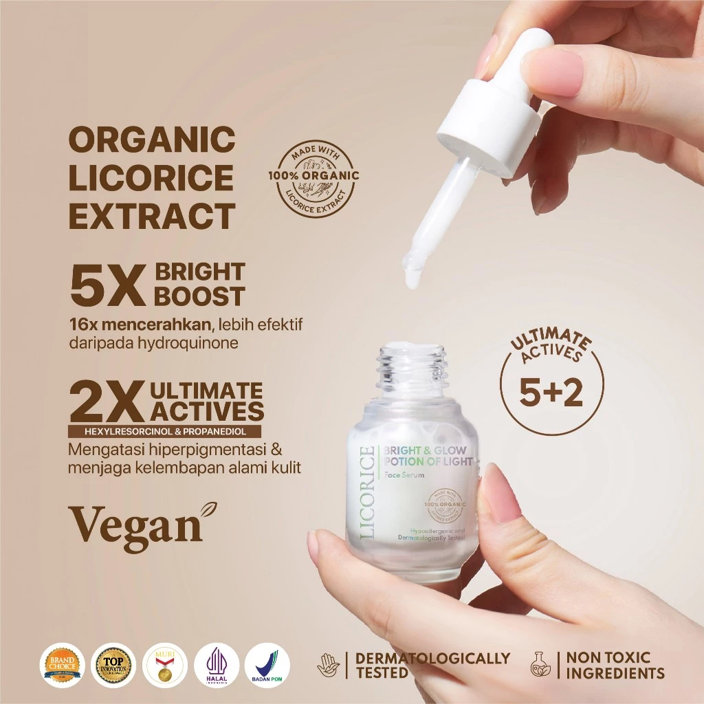 Bundling Skincare Brightening NPURE Licorice Serum Moisturizer 2