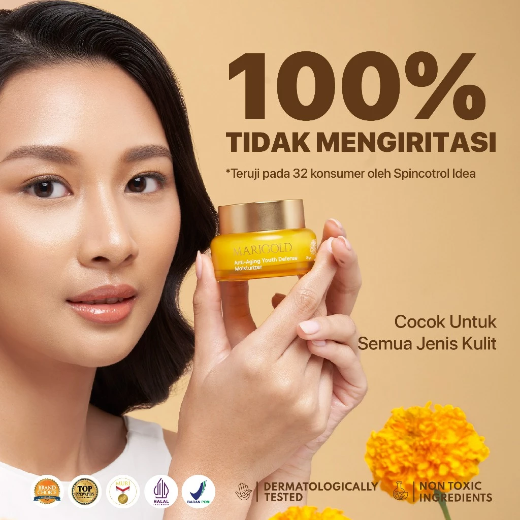NPURE Marigold Anti Aging Moisturizer untuk Kulit Awet Muda 3