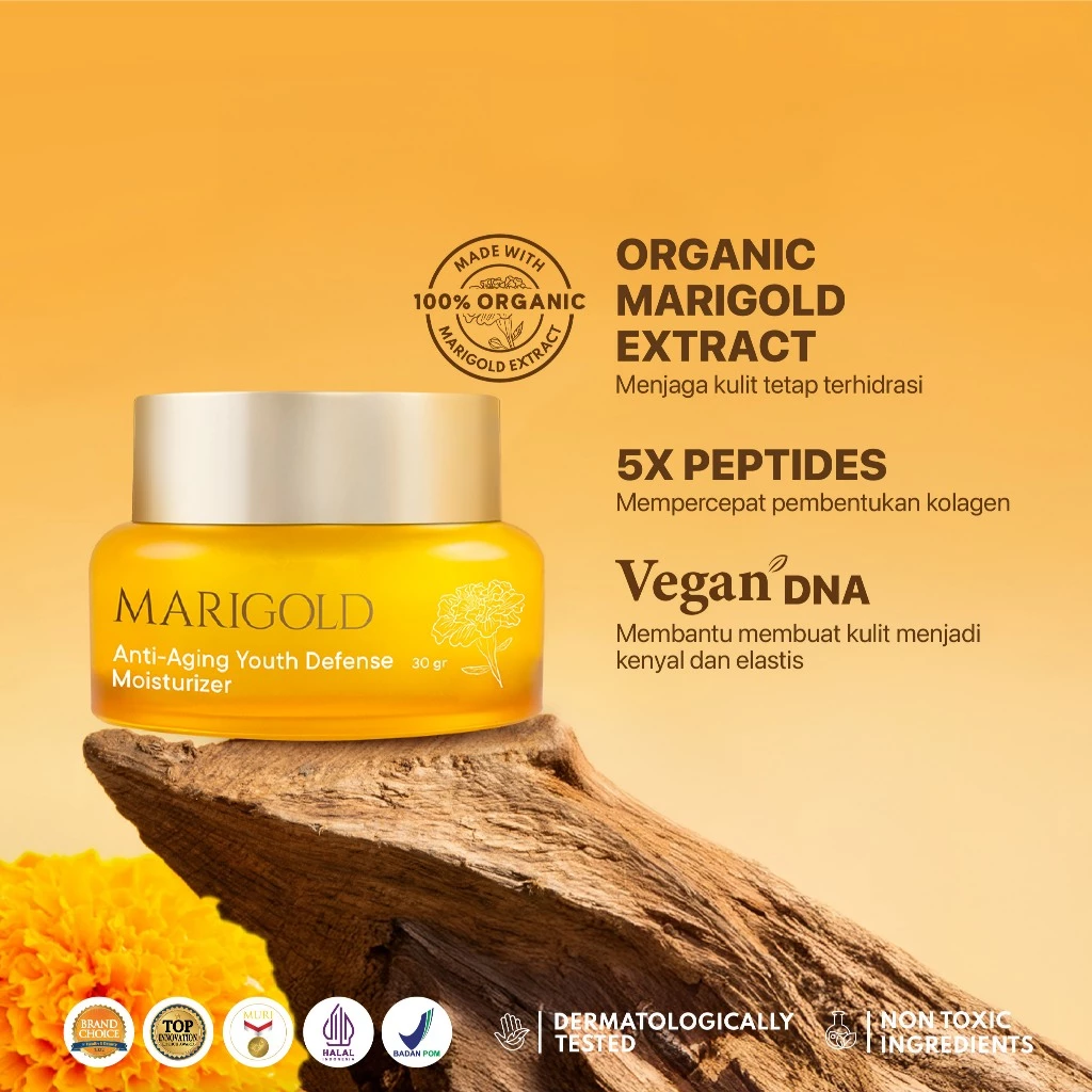 NPURE Marigold Anti Aging Moisturizer untuk Kulit Awet Muda 4
