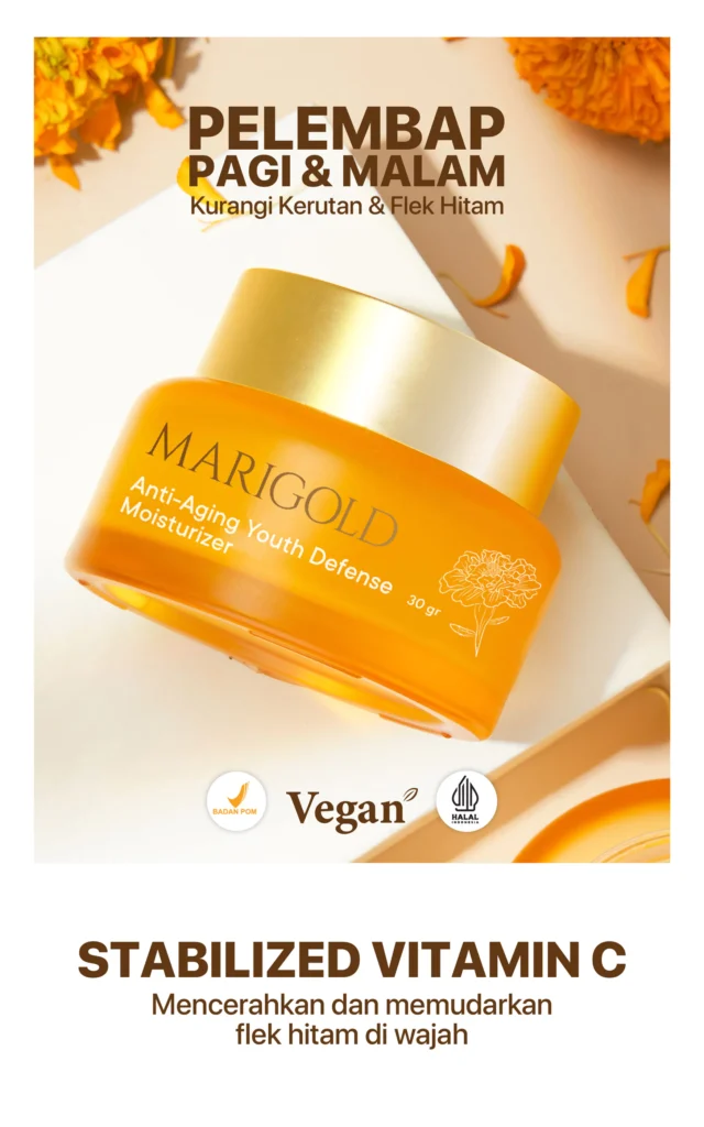 NPURE Marigold Anti Aging Moisturizer untuk kulit awet muda