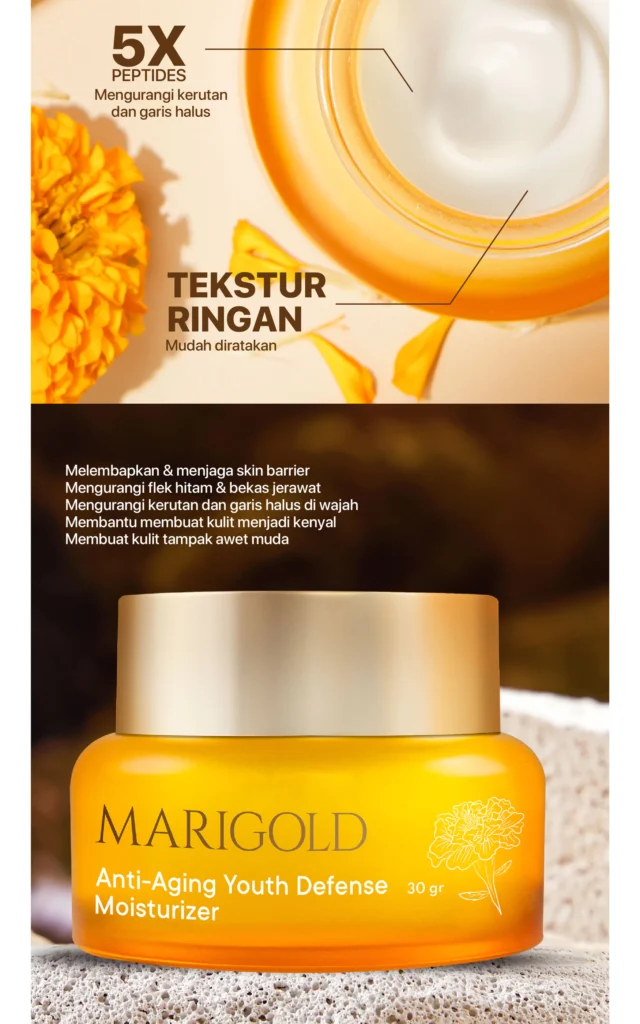 NPURE Marigold Anti Aging Moisturizer untuk kulit awet muda