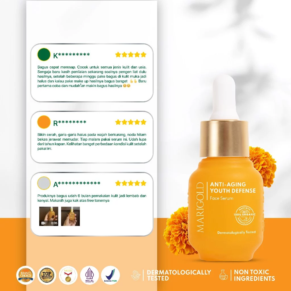 NPURE Marigold Anti Aging Youth Defense Face Serum 7