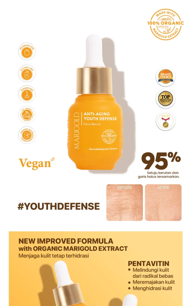 NPURE Marigold Anti Aging Youth Defense Face Serum