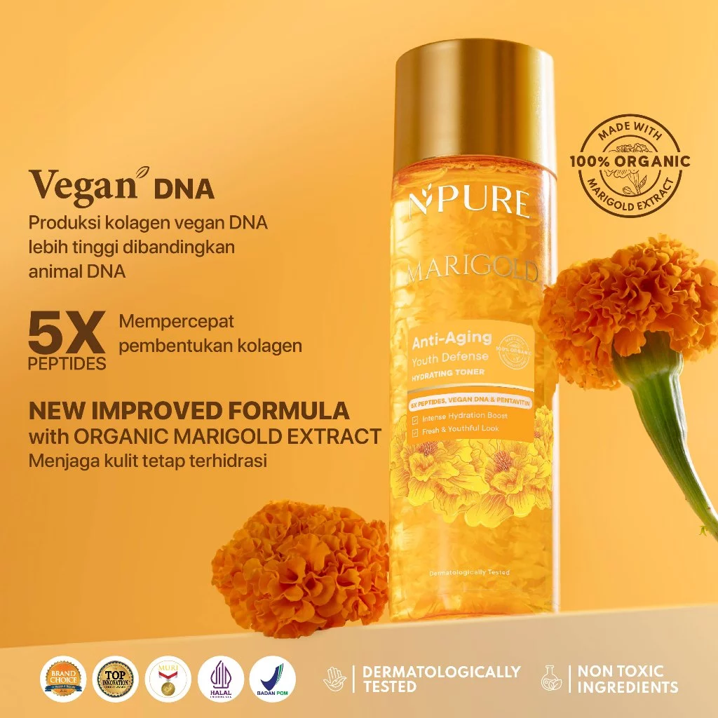NPURE Marigold Anti Aging Youth Defense Hydrating Toner 2