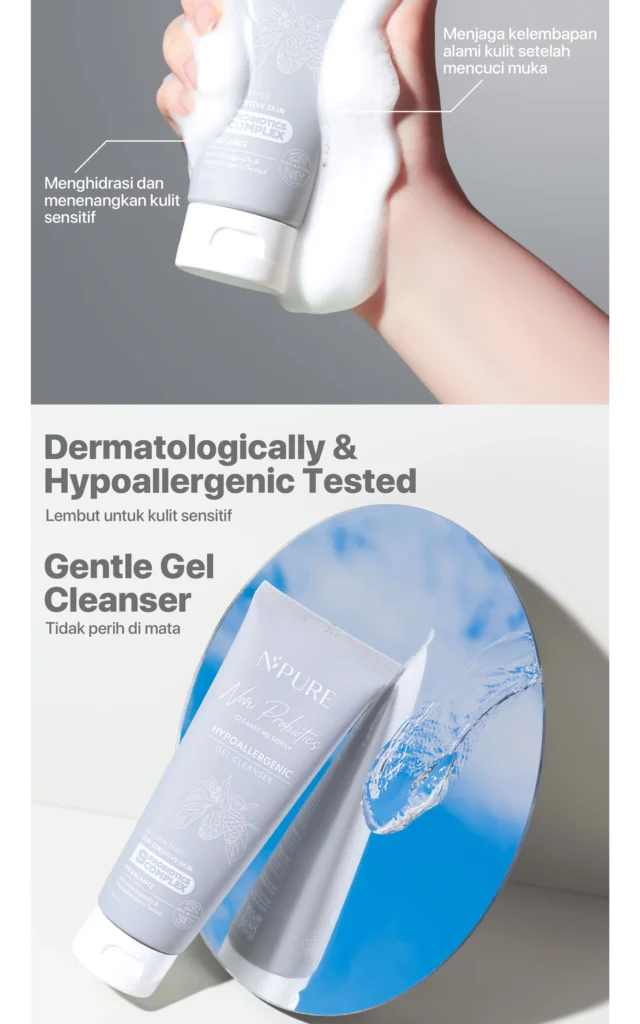 Pembersih wajah pH balance yang menjaga skin barrier