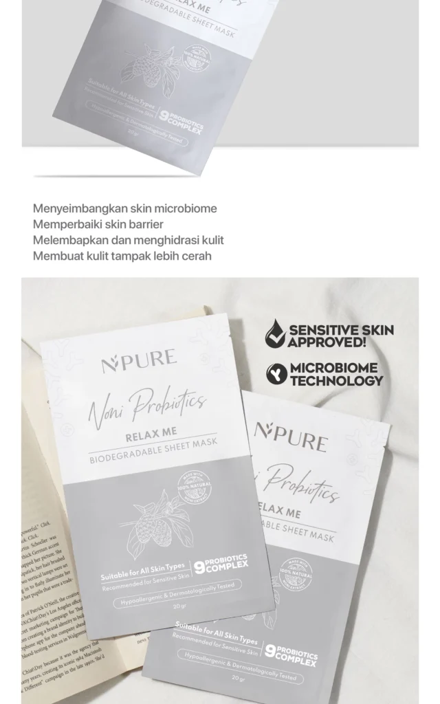Masker wajah hypoallergenic dengan Ceramide NP