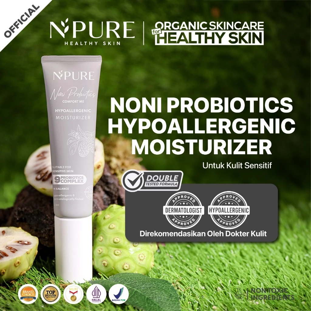 NPURE Noni Moisturizer untuk Kulit Sensitif Eksim Ceramide