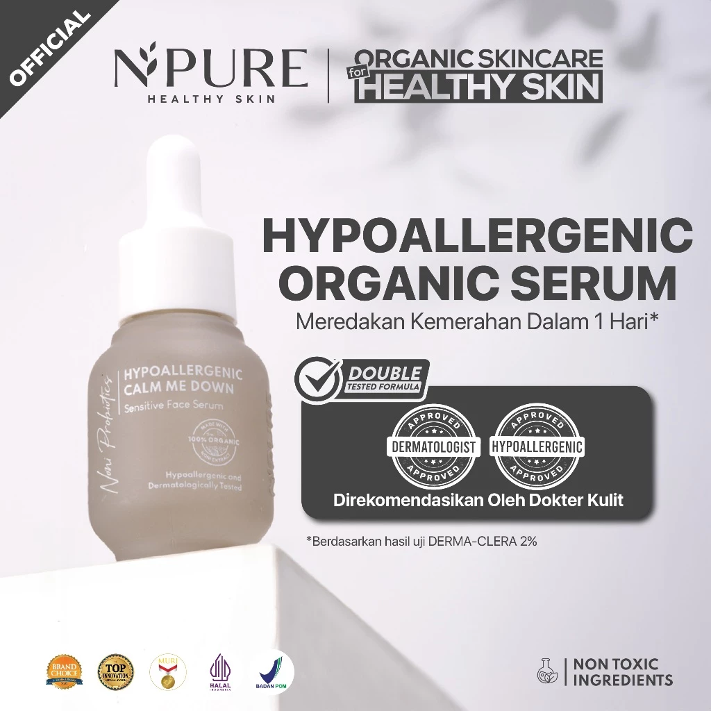 NPURE NONI Probiotics Hypoallergenic Calm Me Down Sensitive Face Serum
