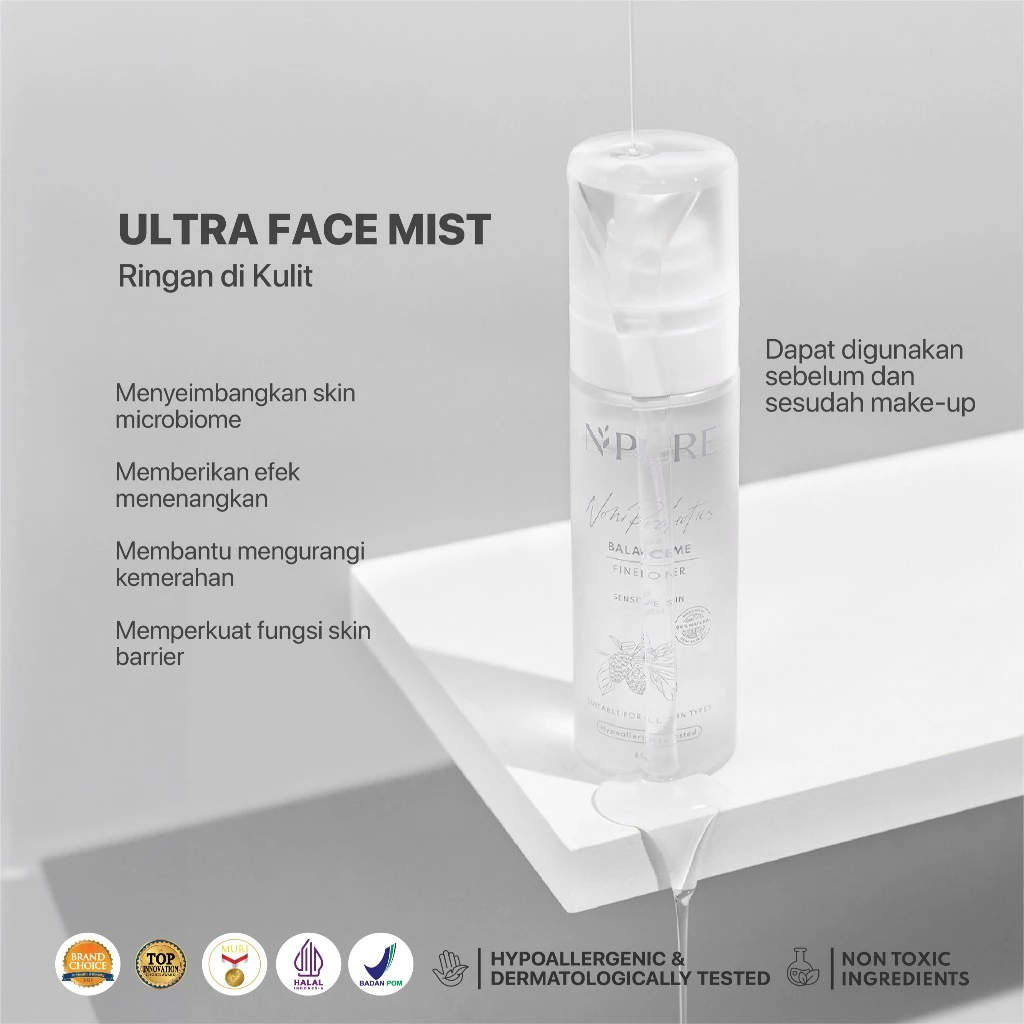 NPURE Noni Toner untuk Kulit Sensitif Kemerahan Ceramide 4