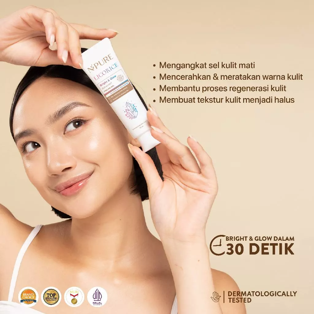 Peeling Gel Licorice NPURE Eksfoliasi Instan Pengangkat Daki 3