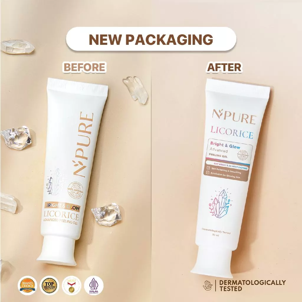 Peeling Gel Licorice NPURE Eksfoliasi Instan Pengangkat Daki 6