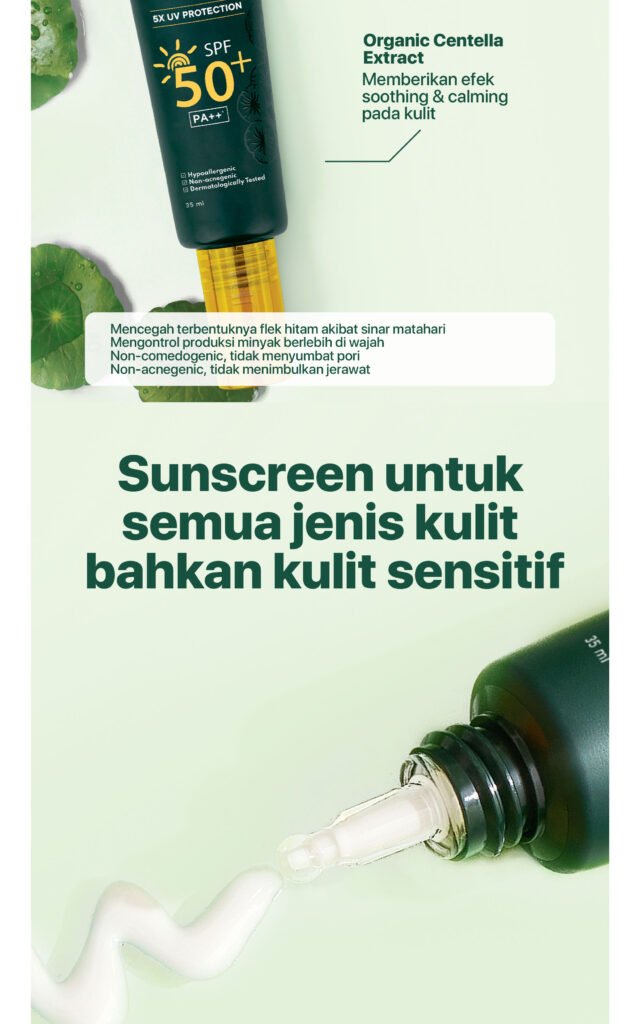 Sunscreen Cica untuk jerawat