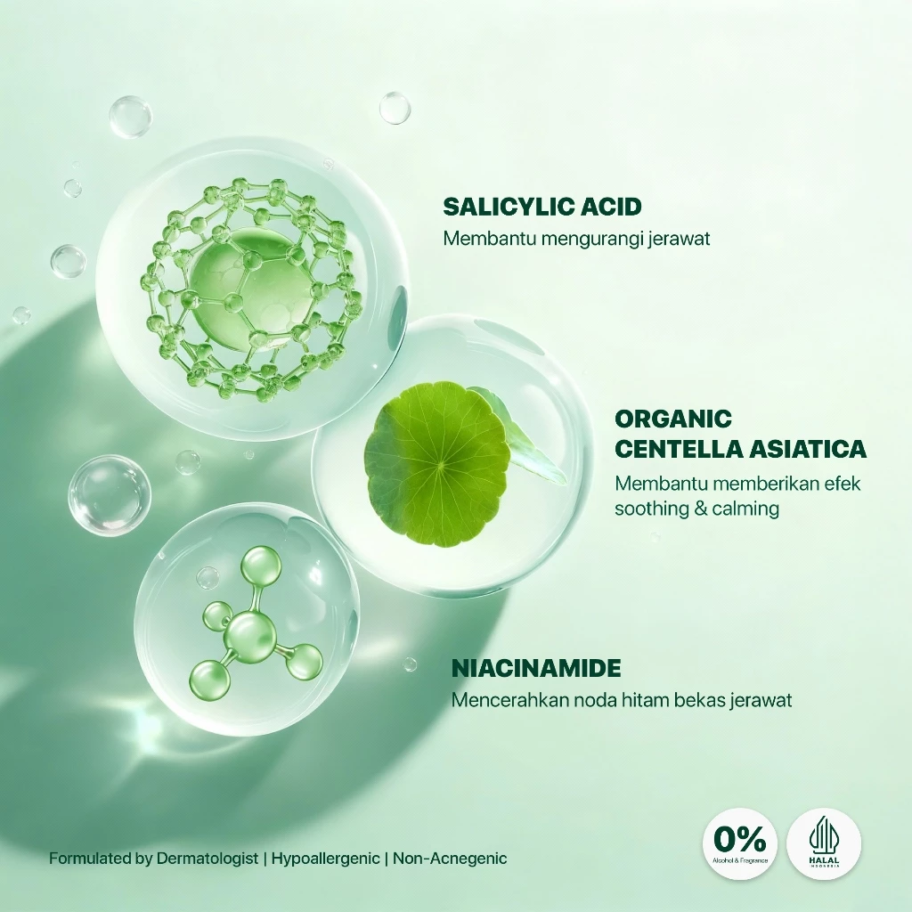 Acne Toner Ukuran Besar NPURE Cica Hydrating Centella 5