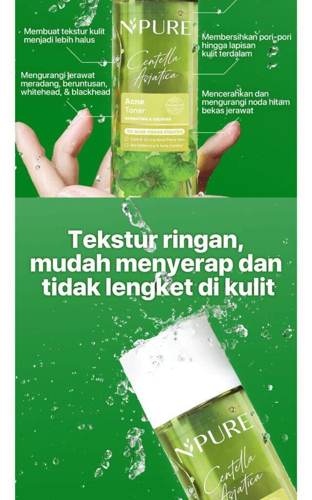 Toner kulit berjerawat NPURE Cica