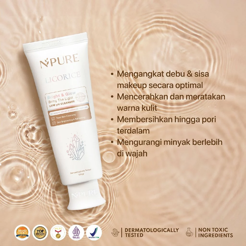 Twinpack Cleanser NPURE Licorice Bring The Light Brightening 3