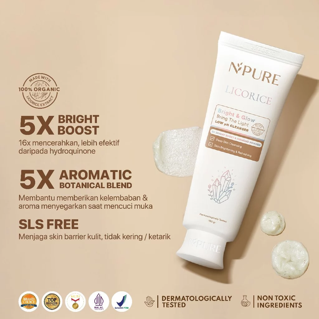 Twinpack Cleanser NPURE Licorice Bring The Light Brightening 4
