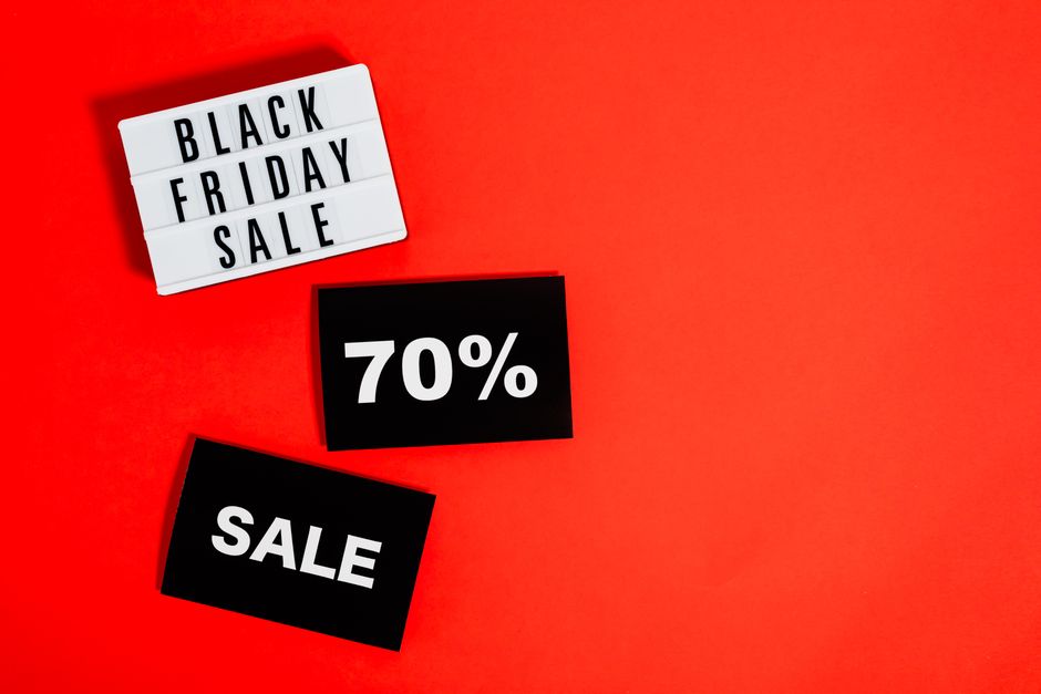bold typography high contrast retail banner