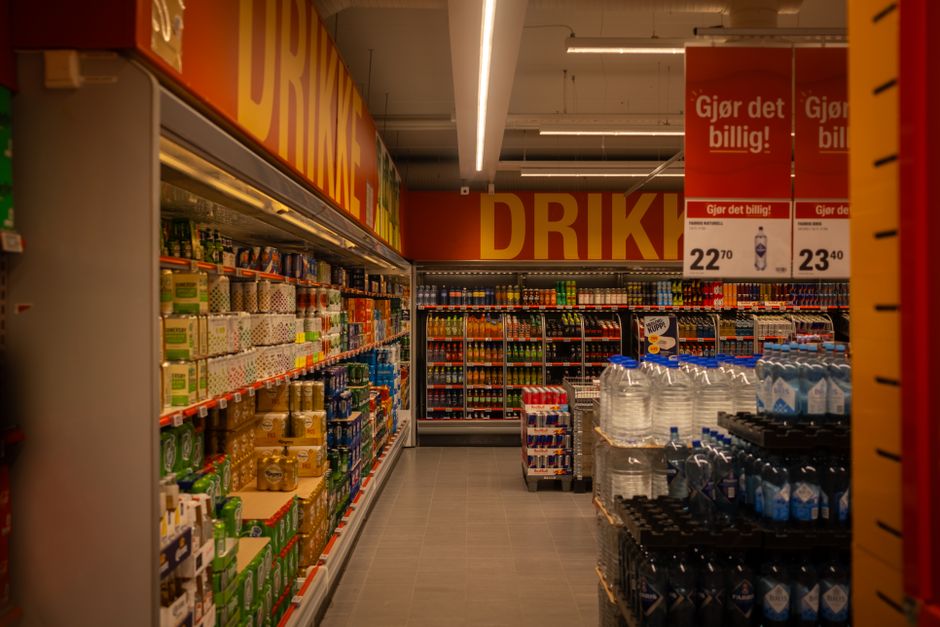 standing banner placement in retail store